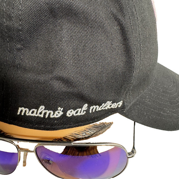 Malmo Oat Milkers Adjust Hat Black Pink MiLB - Picture 6 of 8